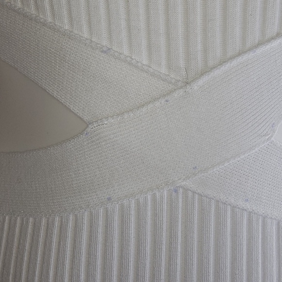 NOT Available ZARA NWT Ribbed Cut Out Bodysuit  White Size Small - Picture 14 of 16